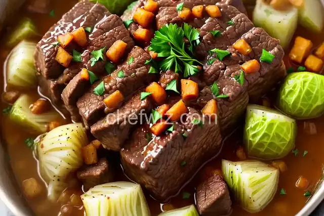 Beef and Cabbage (Lazy Golumpki)