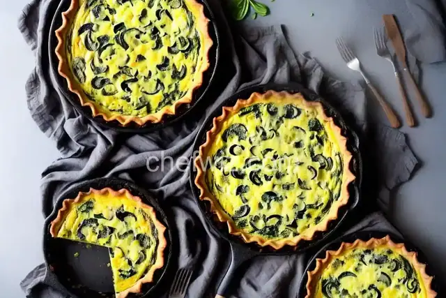 Belle and Chron's Spinach and Mushroom Quiche