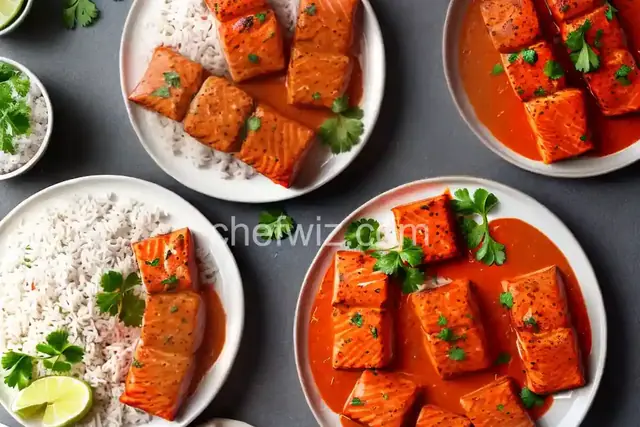 Bite-Sized Salmon Tikka