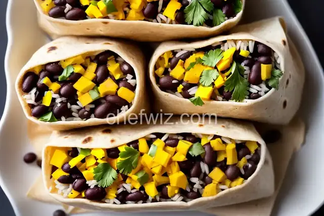 Black Bean and Rice Burritos