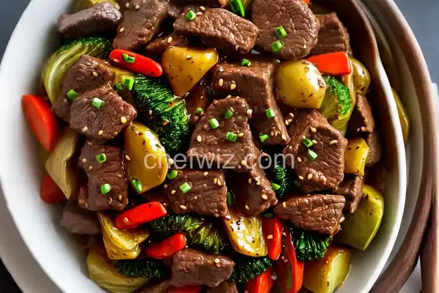 Black Pepper Beef and Cabbage Stir Fry