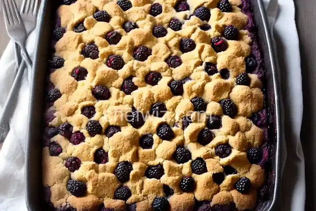 Blackberry Dump Cake