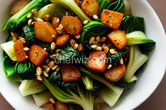 Bok Choy Steamed Rice
