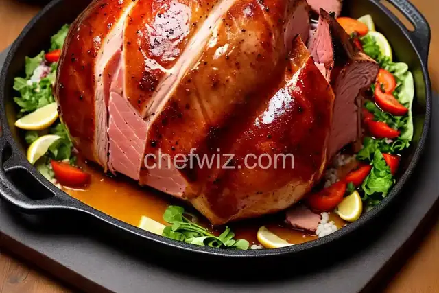 Bourbon-Glazed Ham
