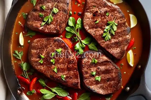 Brandy Flamed Peppercorn Steak