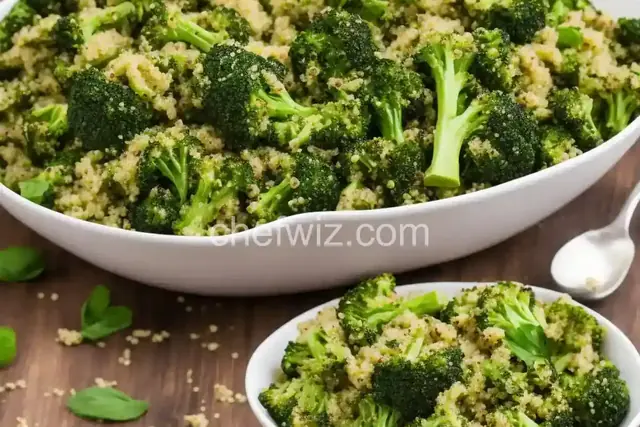 Broccoli Pesto Quinoa Salad