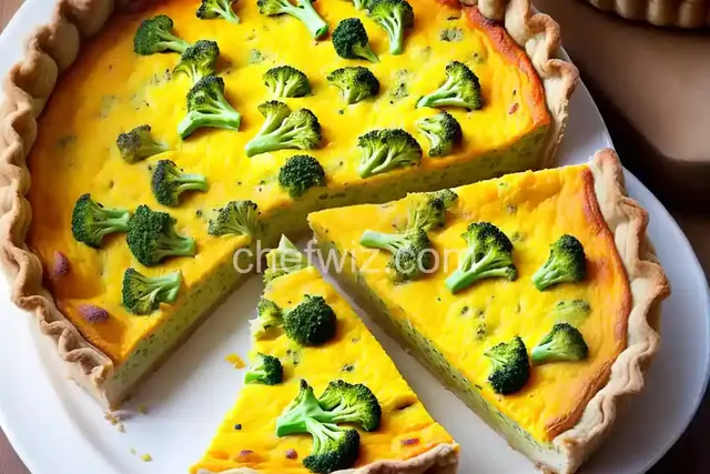 Broccoli and Cheddar Quiche