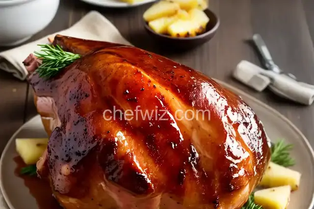 Brown Sugar and Pineapple Glazed Ham