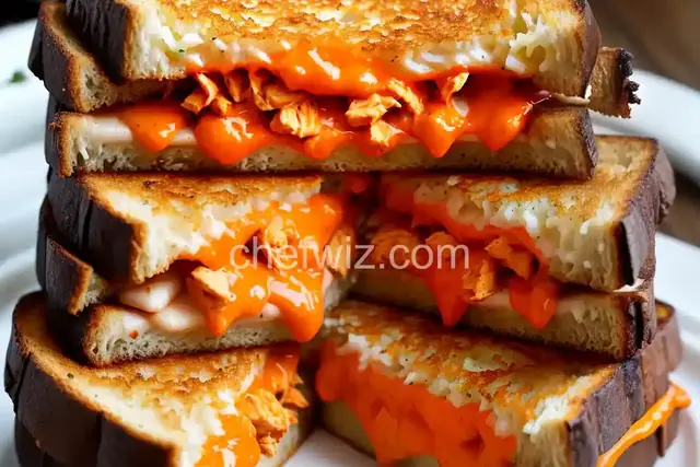 Buffalo Chicken Grilled Cheese