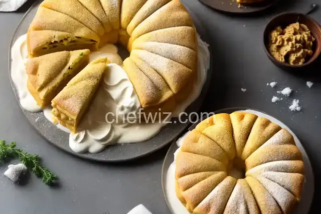 Buttermilk King Cake with Cream Cheese Filling