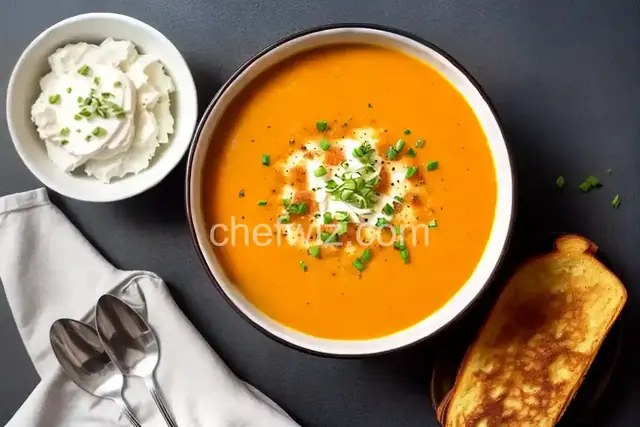 Butternut Bisque with French Onion Toast Topper