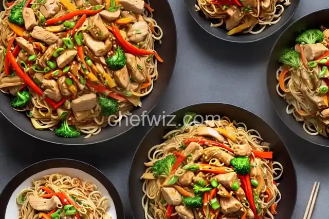 Cantonese Chicken Chow Mein