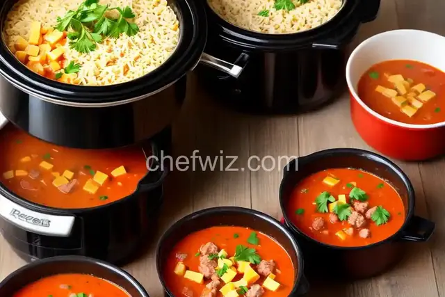 Cheesy Brat Stew for the Slow Cooker