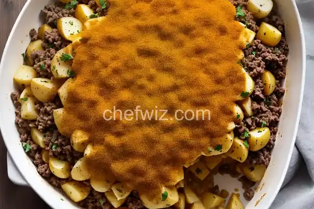 Cheesy Ground Beef and Potatoes