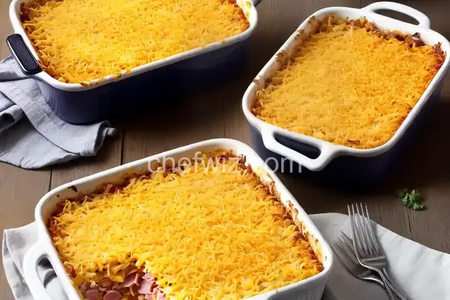 Cheesy Ham and Hash Brown Casserole
