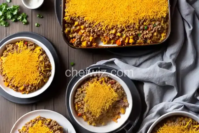 Cheesy Hamburger Rice Casserole