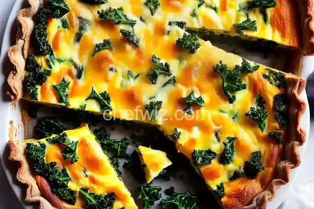 Cheesy Kale Quiche