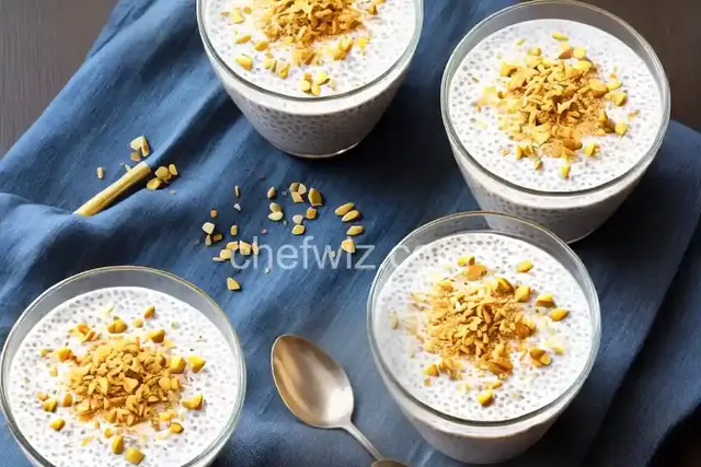 Chia Coconut Pudding with Coconut Milk