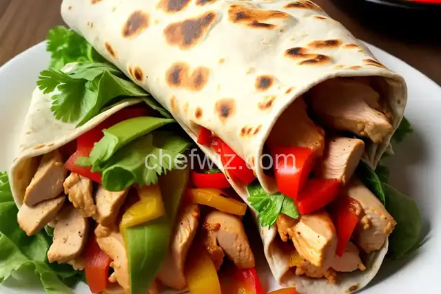 Chicken Fajita Burrito
