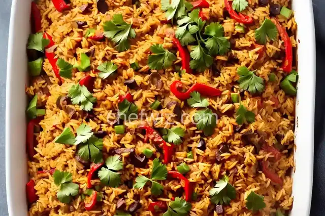 Chicken Fajita Rice Casserole