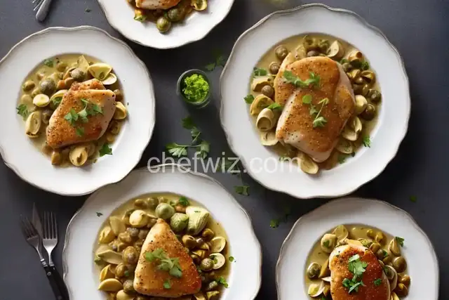 Chicken Piccata with Artichoke Hearts