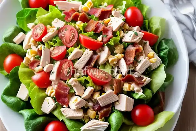 Chicken Salad with Bacon, Lettuce, and Tomato