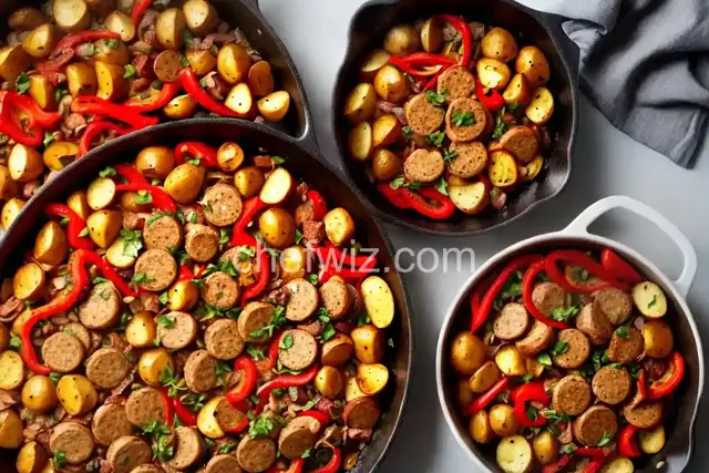 Chicken, Sausage, Peppers, and Potatoes