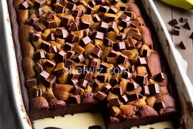 Chocolate Banana Bread Pudding