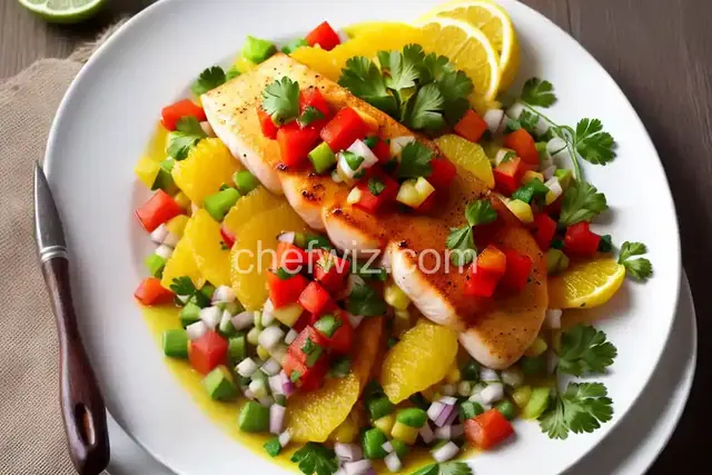 Citrus Swordfish with Citrus Salsa