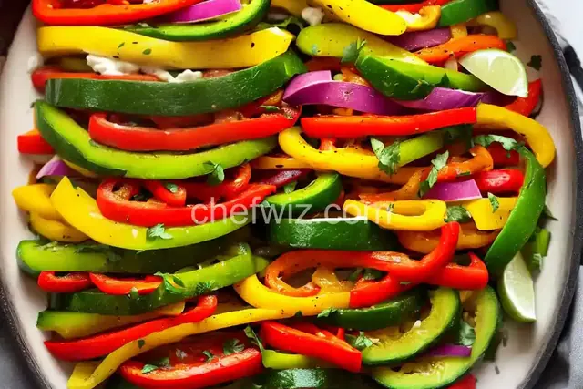 Colorful Vegetable Fajitas