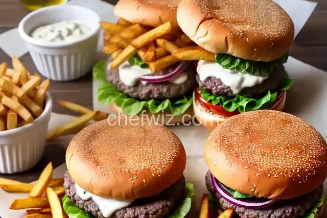 Copycat Burger and Fries