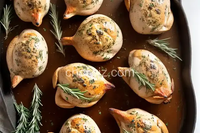 Cornish Game Hens with Garlic and Rosemary
