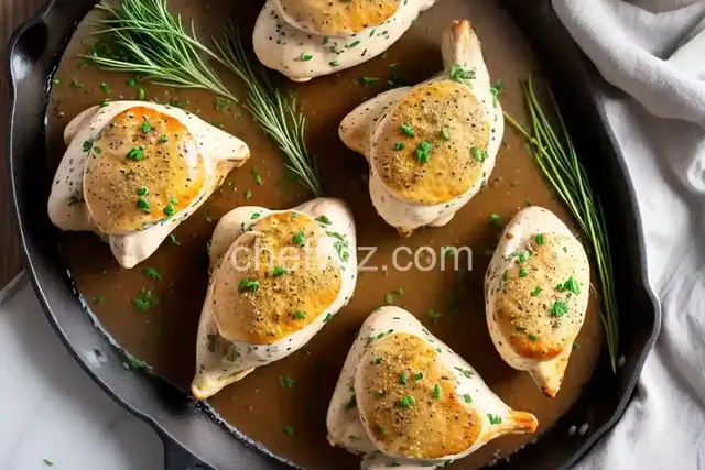 Cream Cheese, Garlic, and Chive Stuffed Chicken