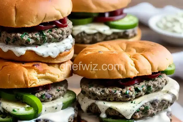 Cream Cheese-Jalapeno Hamburgers