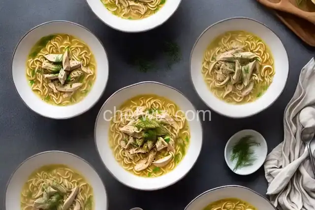 Creamy Chicken Ramen Soup with Dill