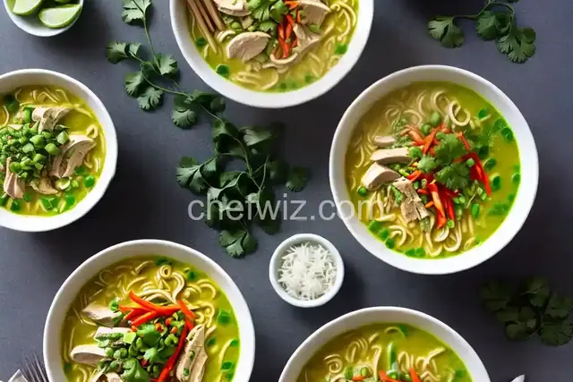 Creamy Green Curry Chicken Ramen