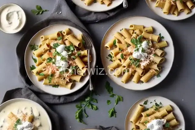Creamy Rigatoni Florentine