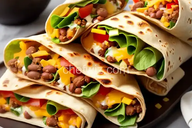 Crispy Bean and Cheese Burritos