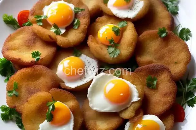 Crispy Fried Poached Eggs