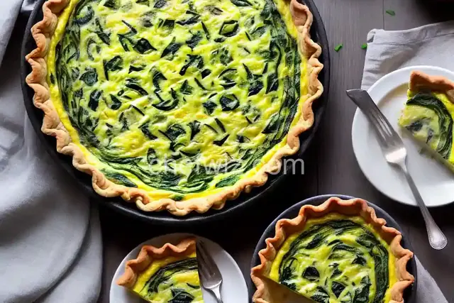 Crustless Spinach Quiche