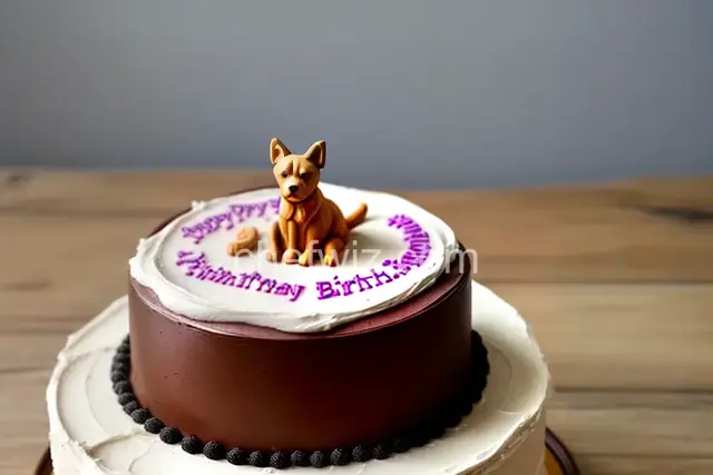 Doggie Birthday Cake