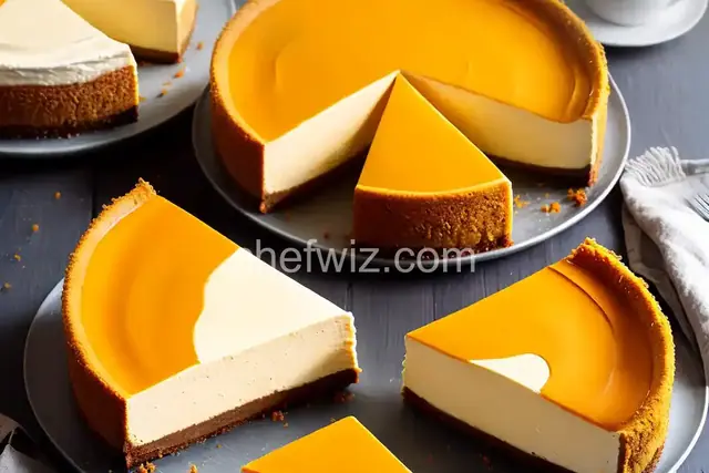 Double Layer Pumpkin Cheesecake