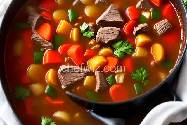 Dutch Oven Vegetable Beef Soup