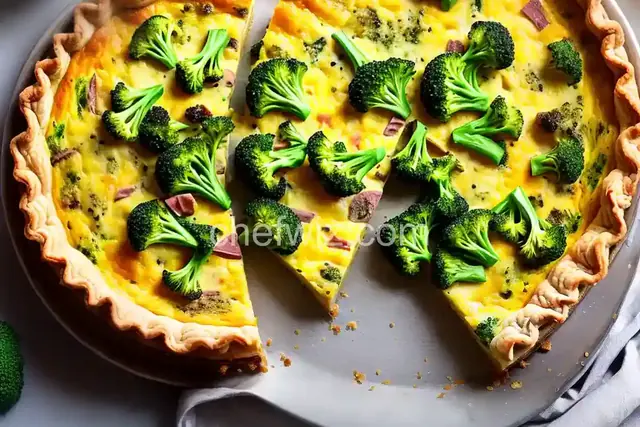Easy Broccoli and Ham Quiche