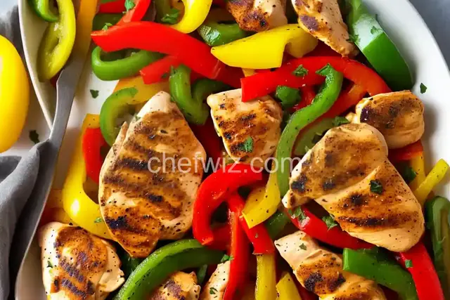 Easy Chicken and Bell Pepper Fajitas