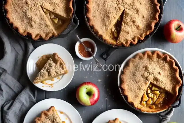 Easy German Apple Streusel Pie