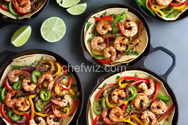 Easy Grilled Shrimp Fajitas