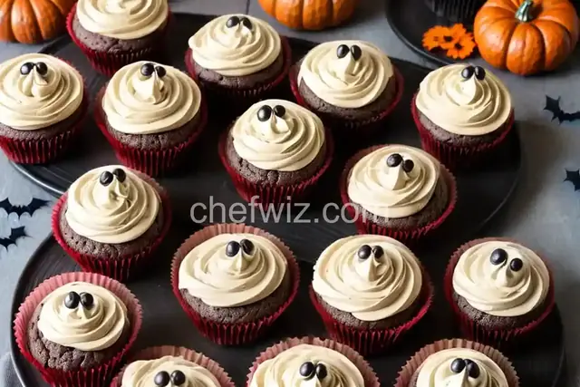 Easy Halloween Mummy Cupcakes