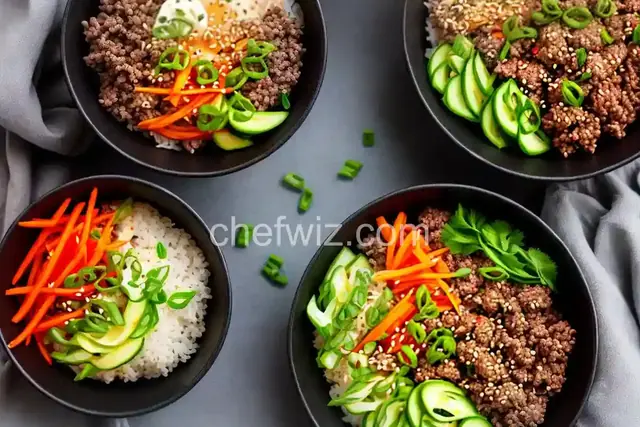 Easy Korean Ground Beef Bowl