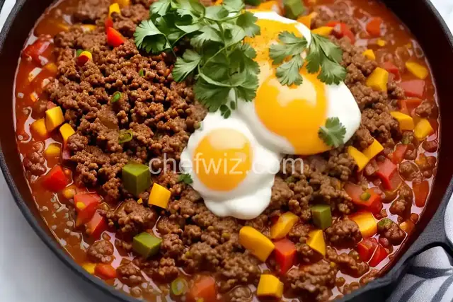 Easy One-Skillet Ground Beef Burrito